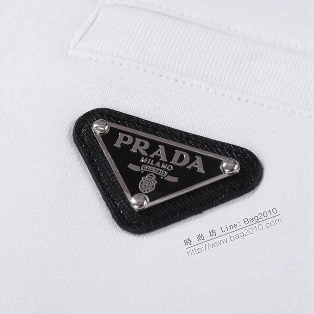 Prada專櫃普拉達2023FW新款三角標衛衣 男女同款 tzy2999